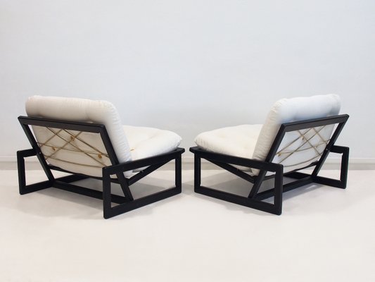 Carlotta Lounge Chairs by Afra and Tobia Scarpa for Cassina, 1960s, Set of 2-ZYF-2017359