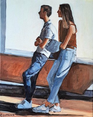 Carole Leprince, Teenagers, 2022, Acrylic on Canvas-CHG-2036890