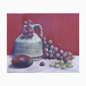 Caroline de Piedoue, Cruche, Raisin & Mangue, 2022, Acrylic on Canvas-CHG-2030659