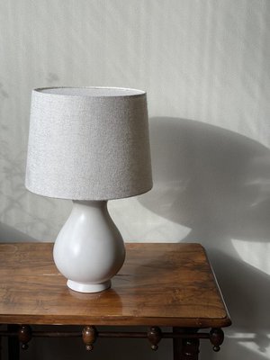 Carrara Ceramic Table Lamp by Wilhelm Kage, 1940s-ARN-865371