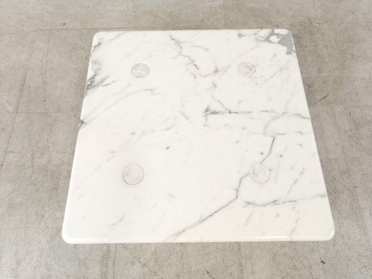 Carrara Marble Coffee Table attributed to Angelo Mangiarotti for Up&up, Italy, 1970s-IRH-1718467