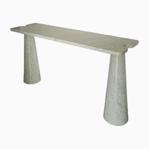 Carrara Marble Console by Angelo Mangiarotti for Skipper, Italy, 1970s-ZST-1915531