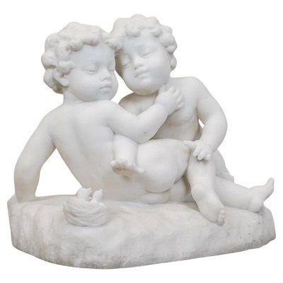 Carrara Marble Sculpture by L. Landucci, Early 20th Century-WFS-2032811