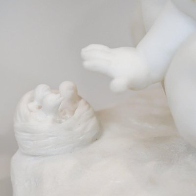 Carrara Marble Sculpture by L. Landucci, Early 20th Century-WFS-2032811