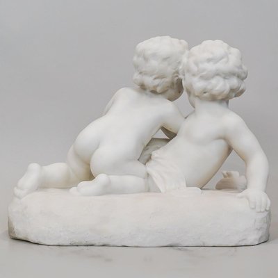 Carrara Marble Sculpture by L. Landucci, Early 20th Century-WFS-2032811