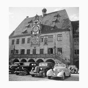 Cars Parking at Old Heidelberg City Hall, Germany 1936, Printed 2021-DYV-990678