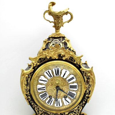 Cartel Pendulum Clock in Golden Bronze & 19th Century Brass-UMS-1269662