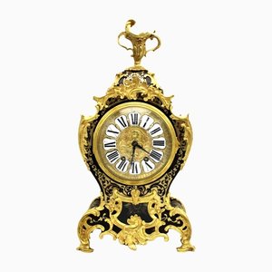 Cartel Pendulum Clock in Golden Bronze & 19th Century Brass-UMS-1269662