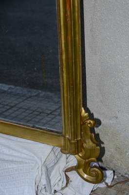 Carved and Gilded Mirror with Gold Leaf-RAQ-2033410