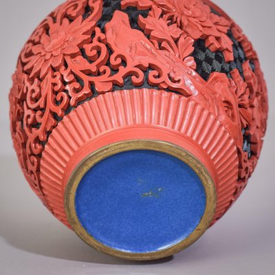 Carved and Lacquered Chinese Ginger Jar-AOI-1106800