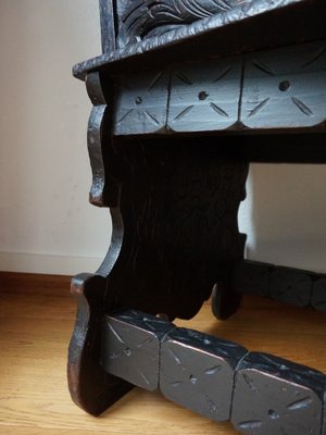 Carved Black Forest Armchair, 1880s-EA-1821387