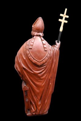 Carved Boxwood Statue of Saint Eloi-RIK-1764094