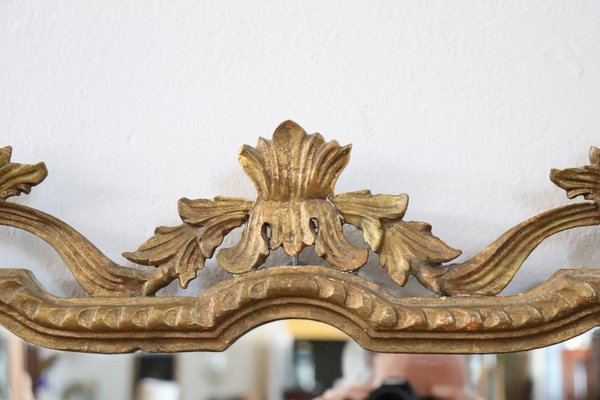 Carved & Gilded Wood Wall Mirror, 1910s-DCO-1257475