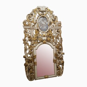 Carved Gilt Wood Mirror, Late 17th Century-IYK-1703462