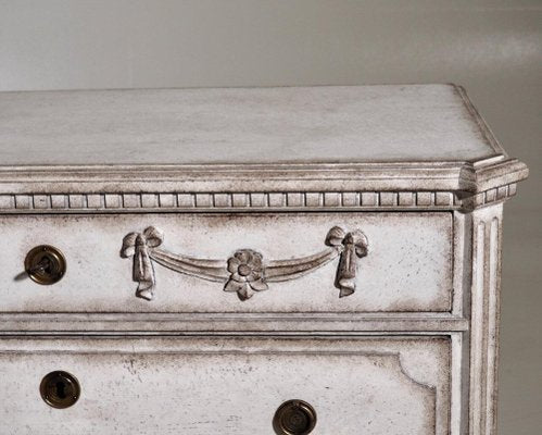 Carved Gustavian Chest, 19th Century-SA-1030841