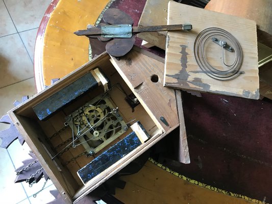 Carved Large Cuckoo Clock with Birds, 1940s-WQQ-1315090