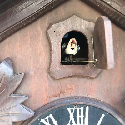 Carved Large Cuckoo Clock with Birds, 1940s-WQQ-1315090