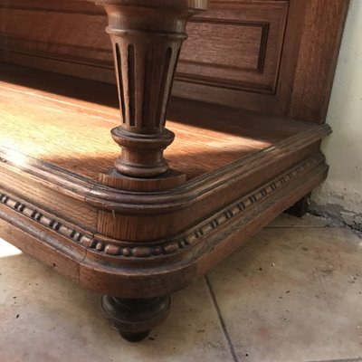 Carved Oak Chest of Drawers with Extension, 1920s-WQQ-1240895