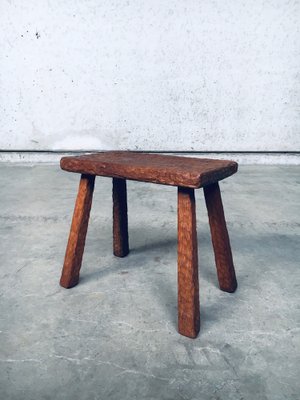 Carved Oak Side Table, 1940s-RQV-1823446