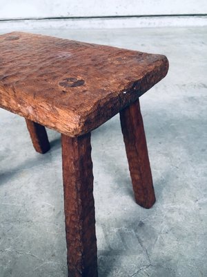 Carved Oak Side Table, 1940s-RQV-1823446