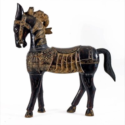 Carved & Painted Wooden Horse-YGE-1170501