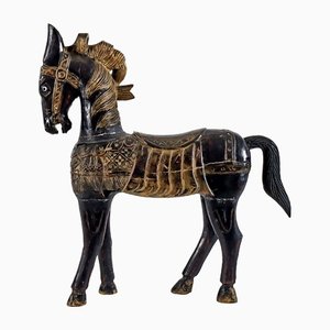 Carved & Painted Wooden Horse-YGE-1170501