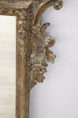 Carved & Silvered Wood Wall Mirror, 1910s-DCO-1250407