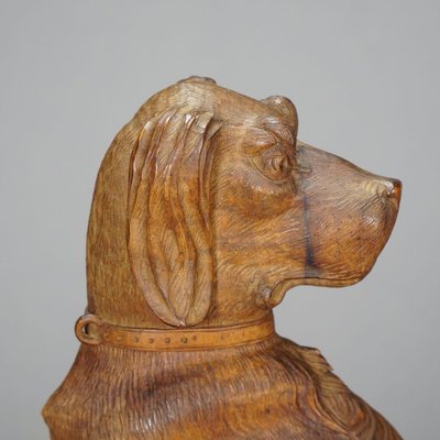 Carved Statue of a Staghound, 1920s-KJP-1149276