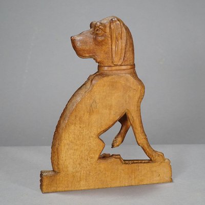 Carved Statue of a Staghound, 1920s-KJP-1149276