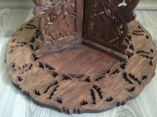 Carved Teak Coffee Table, 1970s-WQQ-692617