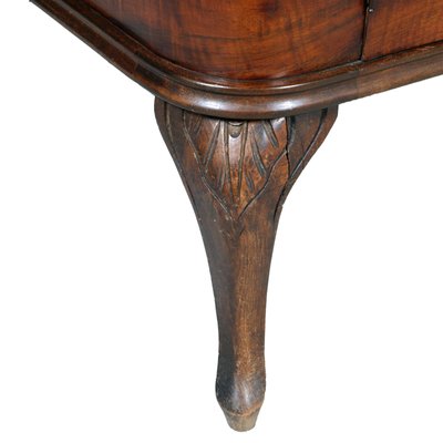 Carved Walnut and Burl Walnut Chippendale Sideboard from Testolini E Salviati, 1920s-NJV-568620