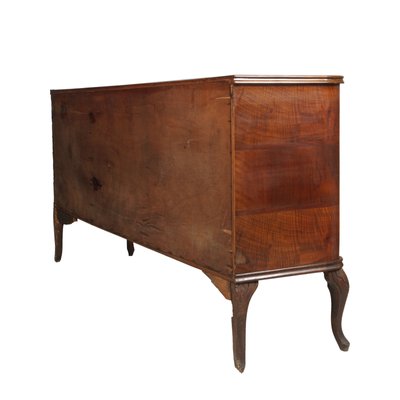 Carved Walnut and Burl Walnut Chippendale Sideboard from Testolini E Salviati, 1920s-NJV-568620