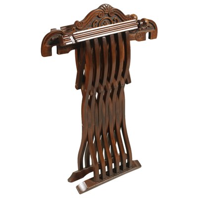 Carved Walnut Desk Chair by Michele Bonciani, 1930s-NJV-585662