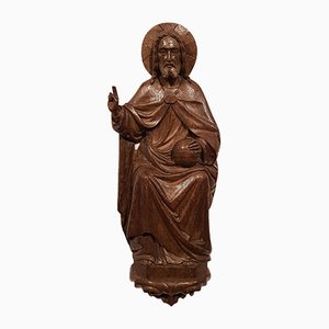 Carved Wood Tryptich Emmaus Experience Altar Panel-NQV-709619