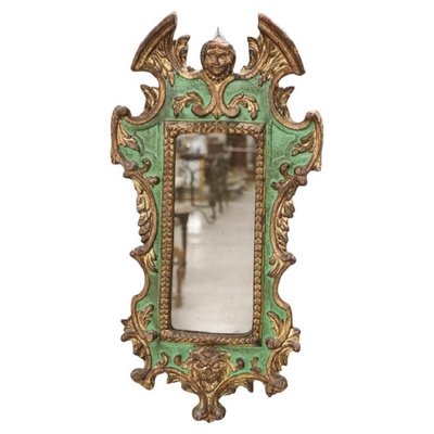 Carved Wood Wall Mirror, 1980s-DCO-1801333