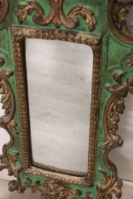 Carved Wood Wall Mirror, 1980s-DCO-1801333