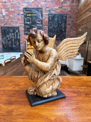 Carved Wooden Angel, 1890s-WSZ-1743194