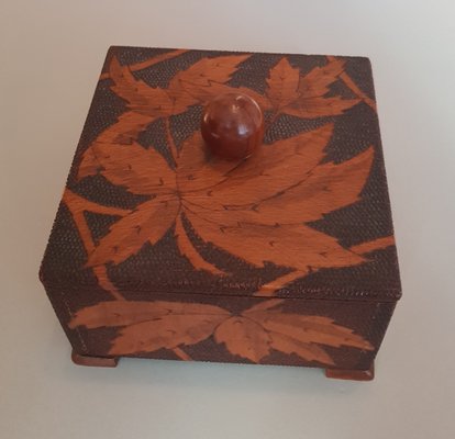 Carved Wooden Box, 1960s-QDP-576942