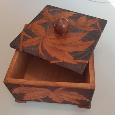 Carved Wooden Box, 1960s-QDP-576942