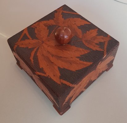 Carved Wooden Box, 1960s-QDP-576942