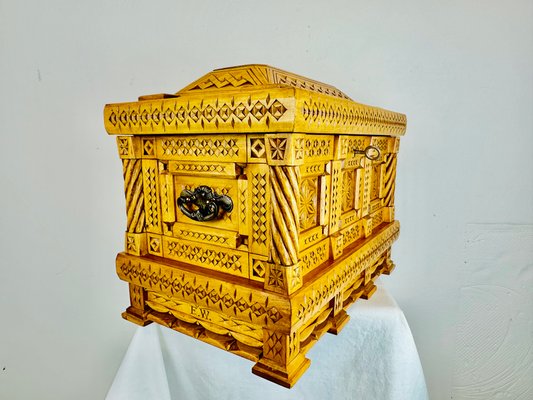 Carved Wooden Box Chest, 1988-ZDM-1765166