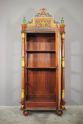 Carved Wooden Cupboard-KNM-1091573