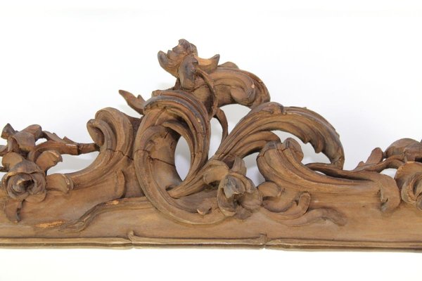 Carved Wooden Frame with Mirror, 1880s-ZWH-971591