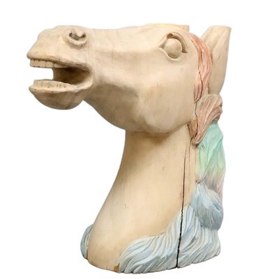 Carved Wooden Horse Head-YGE-1170502