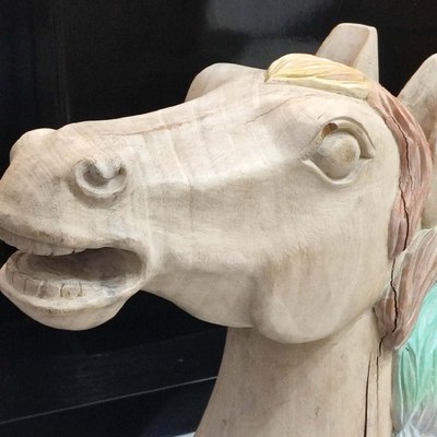 Carved Wooden Horse Head-YGE-1170502