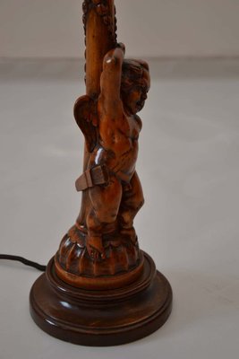 Carved Wooden Table Lamp, 1903-SPD-832783