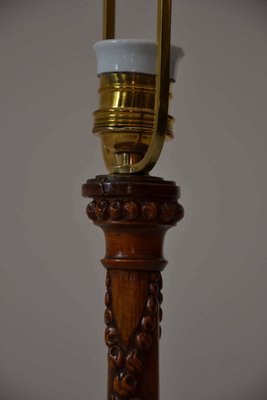 Carved Wooden Table Lamp, 1903-SPD-832783