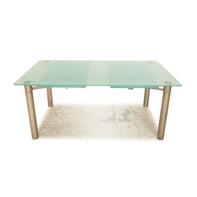 Casanova Extendable Dining Room Table in Glass Blue from Draenert-RQW-1813903