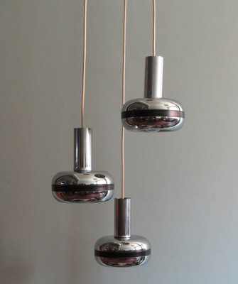 Cascade Pendant with Chrome Globes, 1970s-UKG-1057082