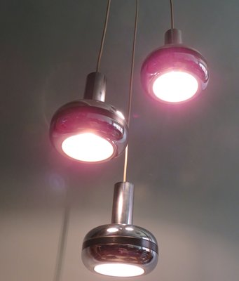 Cascade Pendant with Chrome Globes, 1970s-UKG-1057082